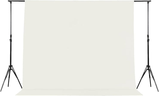 Joccun 7X10FT Ivory Backdrop Background for Photography,Polyester Backdrop Curtain Background Screen for Photography,Photoshoot,Video Recording,Studio(7X10ft,Ivory)