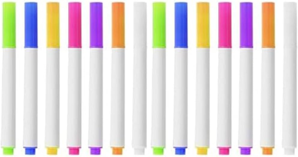14-Color Markers for LED Note Board with Colors– Compatible with Light-Up Acrylic Message Boards and LED Writing Boards