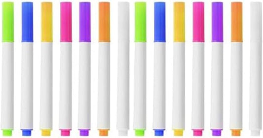 14-Color Markers for LED Note Board with Colors– Compatible with Light-Up Acrylic Message Boards and LED Writing Boards