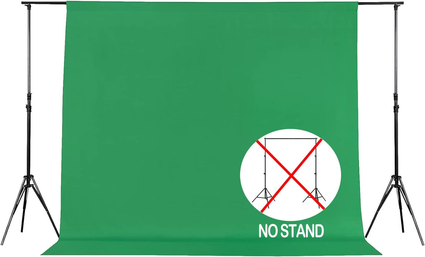 Joccun 7X10FT Green Backdrop Background for Photography,Polyester Backdrop Curtain Background Screen for Photography,Photoshoot,Video Recording,Studio(7X10ft,Green)