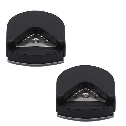 2Pcs Black 4mm Radius Corner Rounder Punch Paper Corner Rounder Hole Cutter for Photo, Corner Cutter Tool, Paper Crafts