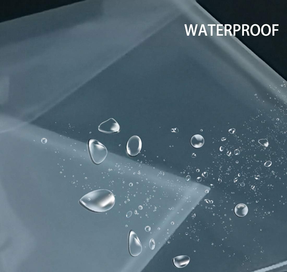 5x7 Small Plastic Envelopes Receipt Check Storage File Holder Case 10 Pack Hook & Loop Closure (clear-10 Pack)