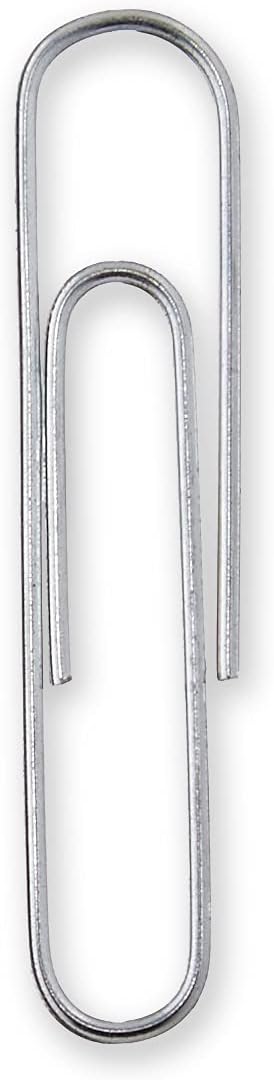 Amazon Basics Paper Clips, No. 1, Silver | Smooth | 1000 Count, Pack of 12