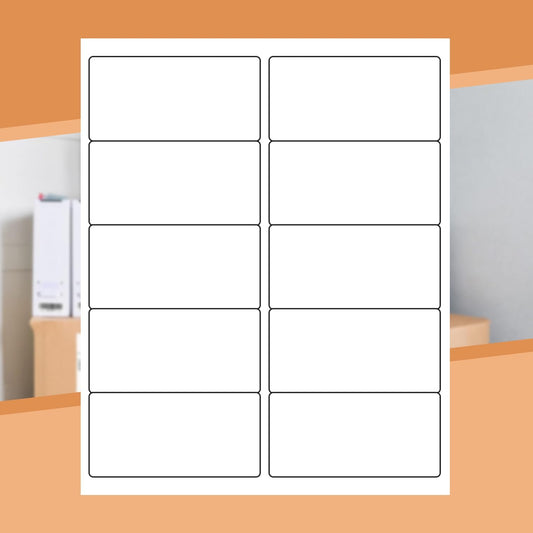 10up 1000 Sheets Sticker Labels Compatible Laser/Ink Jet Shipping Labels, 2" X 4" Labels for Shipping/Mailing (10000 Labels)