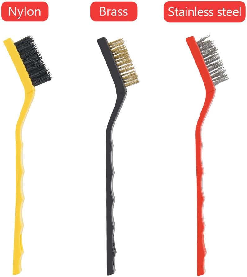 9pcs Detailing Brush Set,Interior Cleaning Brush,Steel Wire & Tire Brush Automotive Cleaning Brush Kit,for Cleaning Engine, Body Exterior Surface, Carpet, Truck, SUV, RV, Motorcycle