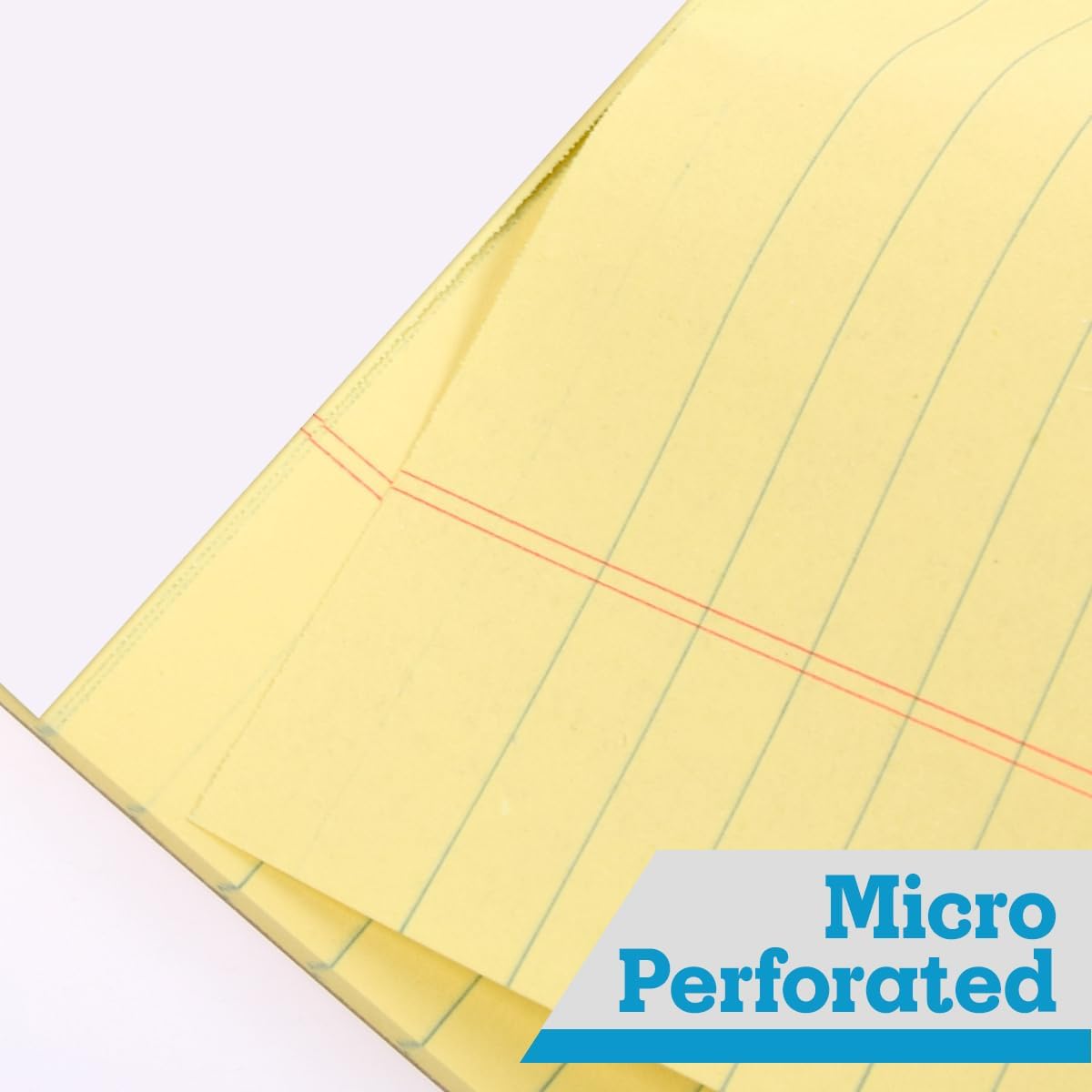 KAISA Legal Pads 8.5x11 inch Writing Pads Wide Ruled Notepads 8.5“x11.75 Canary Note Pads, Yellow 50 Sheets 72 Pads,WT-MCY50W