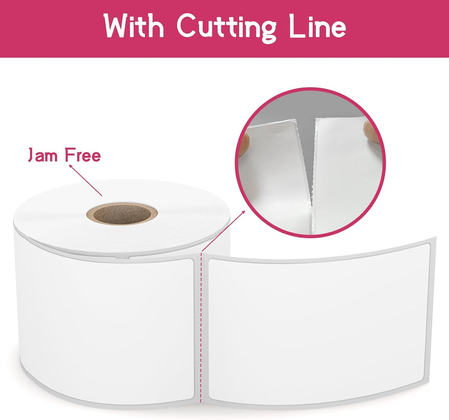 12 Rolls 2.25" x 4" Direct Thermal Labels, Shipping Labels Compatible with Zebra & Rollo Label Printers for Mailing Postage Address Barcode