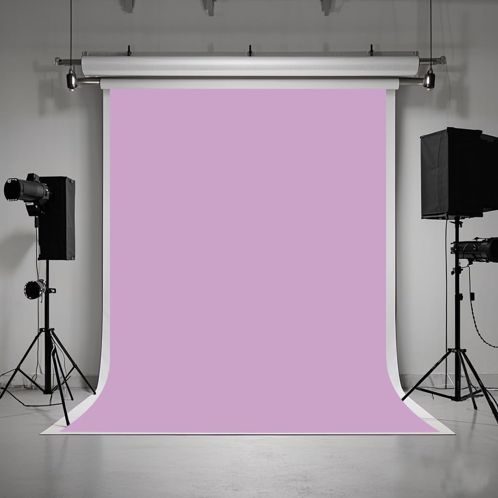 5X7ft Purple Backdrop Light Purple Photo Backdrop for Photoshoot Background Solid Color Backdrop