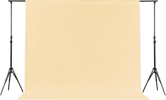 Joccun 5X7FT Champagne Backdrop Background for Photography,Polyester Backdrop Curtain Background Screen for Photography,Photoshoot,Video Recording,Studio(5X7ft,Champagne)