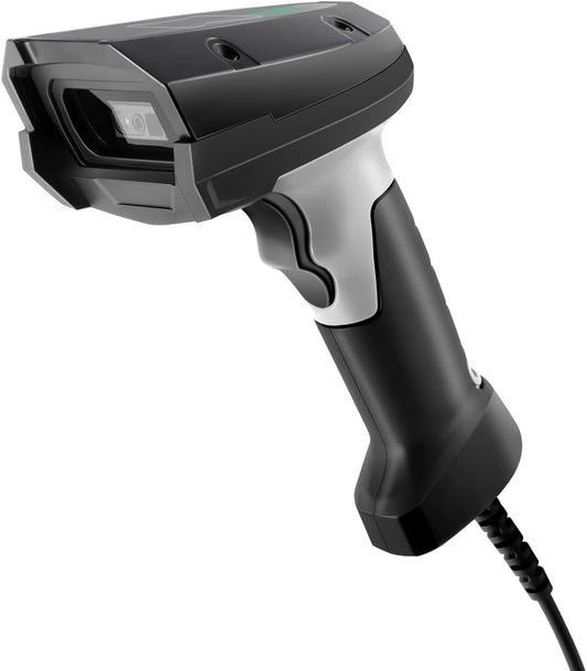 2D Barcode Scanner, Handheld QR Code Scanner USB Wired 1D 2D&PDF417 Data Matrix 640 x 480 Image CMOS Automatic Barcode Reader Plug and Play Bar Code Reader Scanners