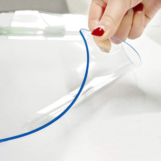 1.5mm Thick 14x16 Inch Clear PVC Desk Top Protector Desk Mats on Top of Desks Crystal Desk Protector Mat Clear Table Protector Plastic Table Cover Pad Desk Writing Mat Waterproof Non-Slip Laptop Pad