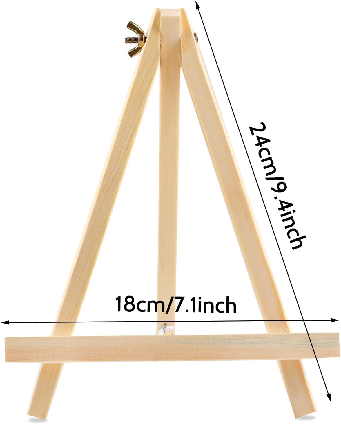 26 Pack 9 Inch Wood Easel, Painting Party Easel, Kids Student Tabletop Easels for Painting, Portable Canvas Photo Picture Sign Holder Tripod Painting Easels for Art & Crafts