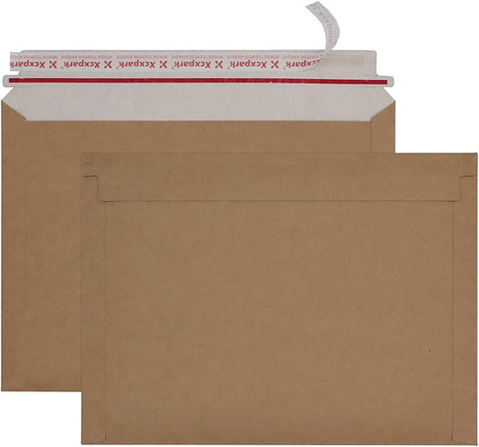 36 Pack Brown Kraft Rigid Mailers 10 x 13.5 inches, Self Seal Photo Document Mailers Premium Cardboard Keep Flat Envelopes for Photos, Pictures, Papers, Files, CD