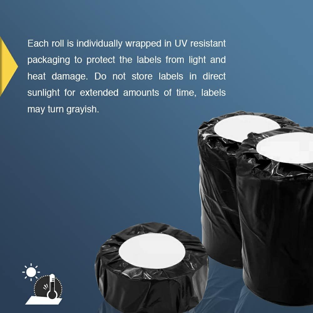 BETCKEY Colored Labels Compatible with Dymo 30333 (1/2" x 1") Extra Small Labels (2-up), Compatible for Dymo LabelWriter Thermal 450, 4XL & Zebra Desktop Printers [6 Rolls, Green]