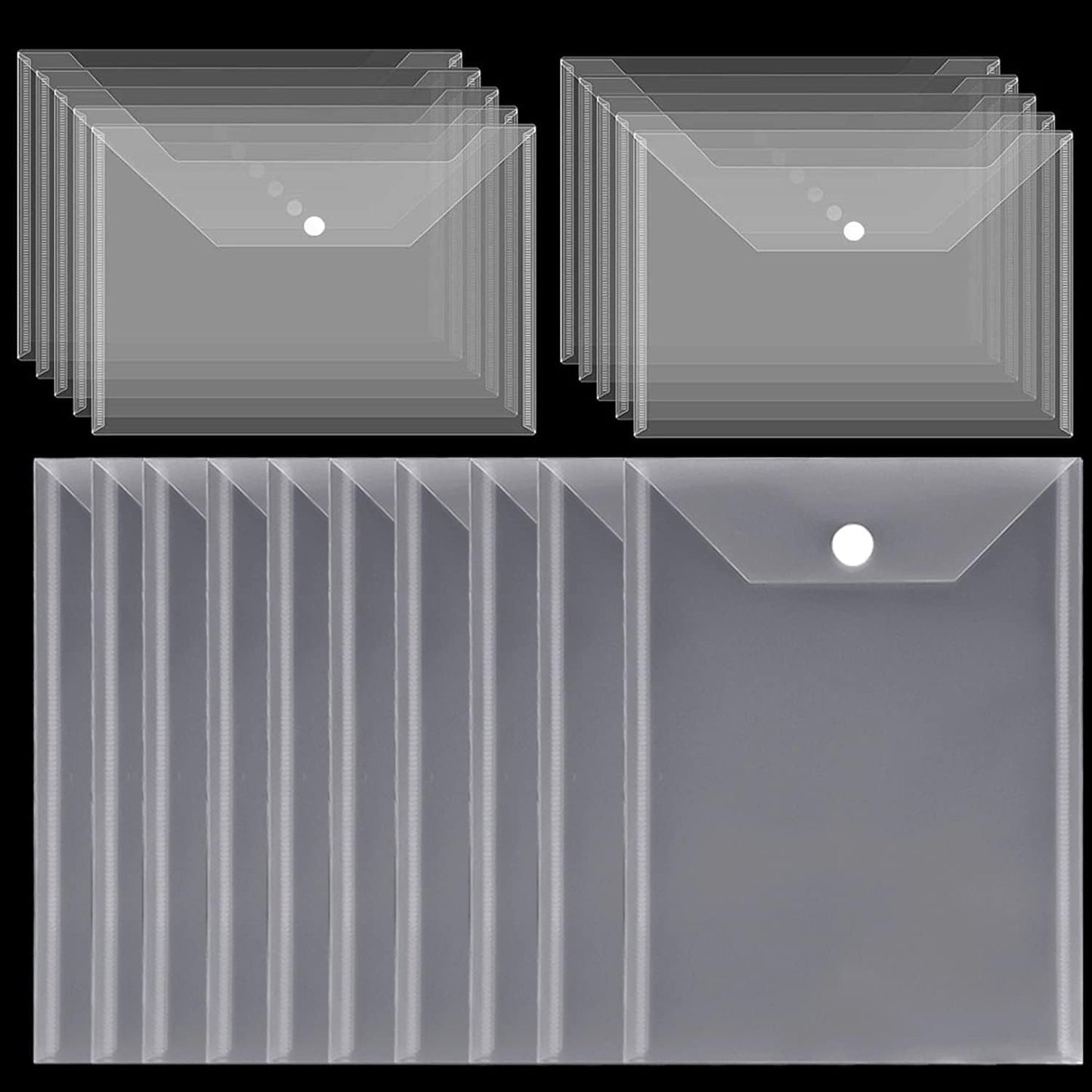 20 Pieces Dies&Stamp Storage Envelope Strong Stick-up Magic Sticker Clear Package Useto Storage Cutting Dies Rubber Clear Stamp Template Embossing Stencild Card Making Storage Folders Holder Pockets