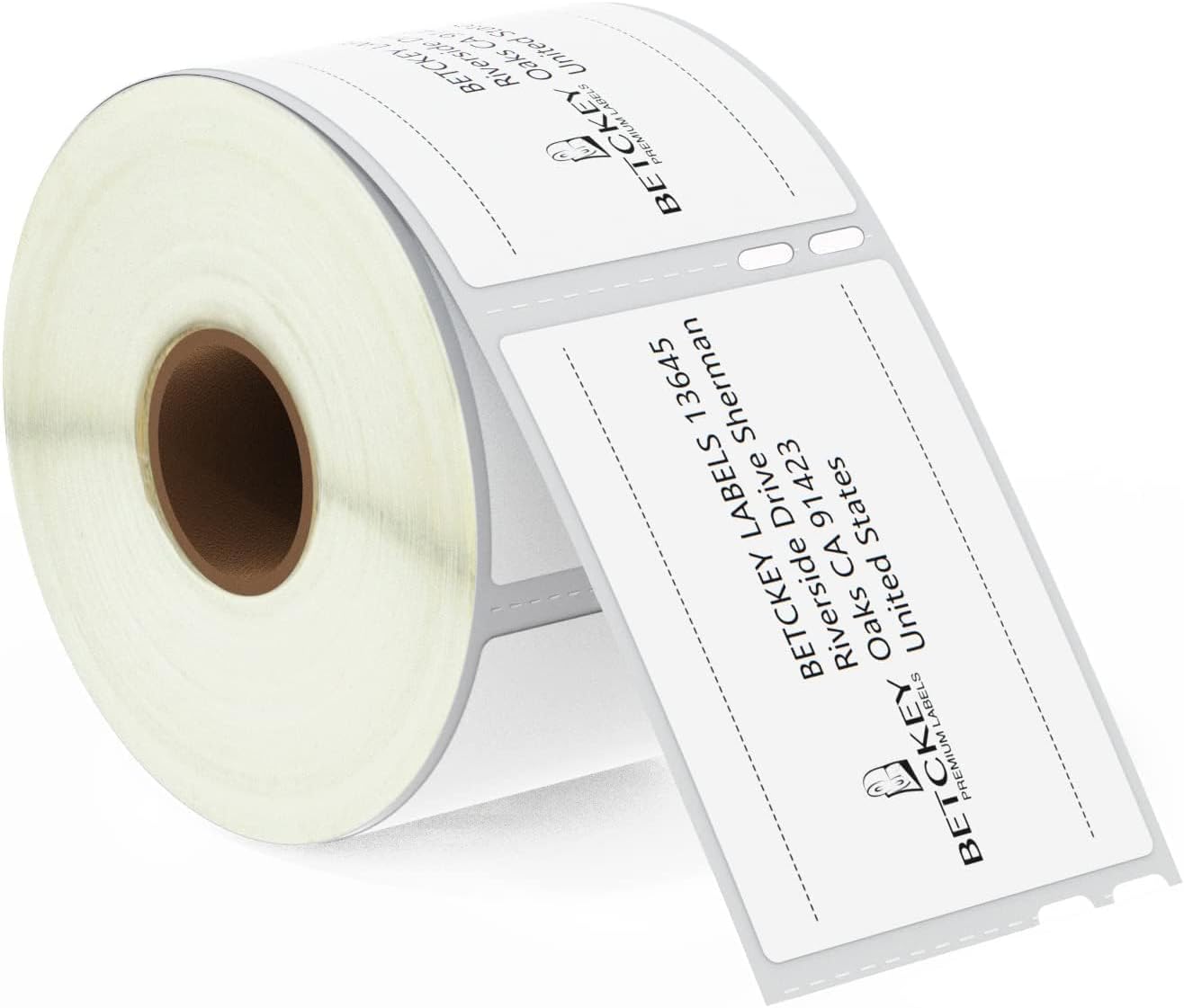 BETCKEY - Compatible DYMO 30324 (2-1/8" x 2-3/4") Multipurpose Labels, Perforated, Compatible with DYMO Labelwriter 450, 4XL, NOT Fit 550 & 5XL [1 Roll/400 Labels]