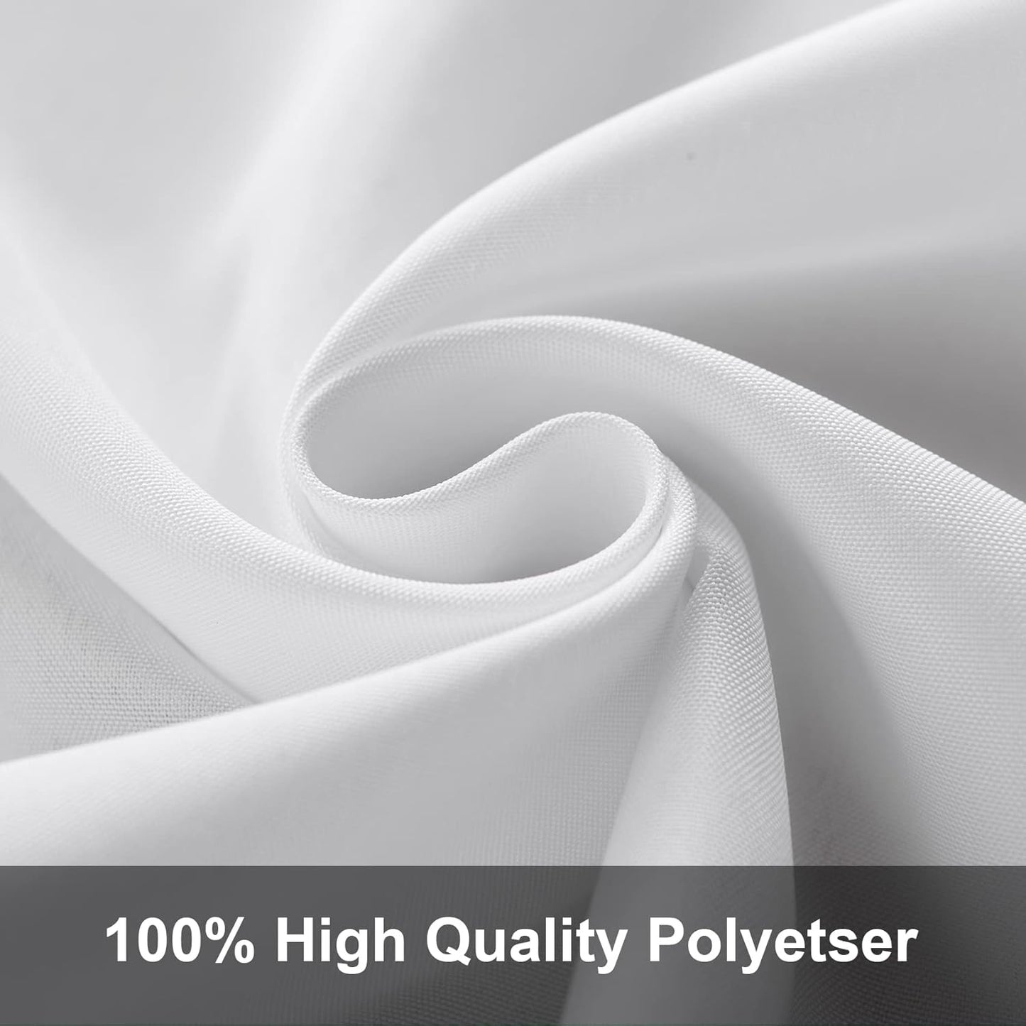 Joccun 5X7FT White Backdrop Background for Photography,Polyester Backdrop Curtain Background Screen for Photography,Photoshoot,Video Recording,Studio(5X7ft,White)