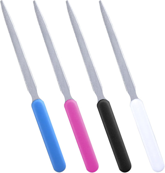 4 Pack Multicolor Letter Openers,Stainless Steel Envelope Opener Slitter,Mail Opener Knife,Letter Opener Envelope Slitter,Paper Knife,Sharp Letter Opener,Perfect for Office,Home and School Use
