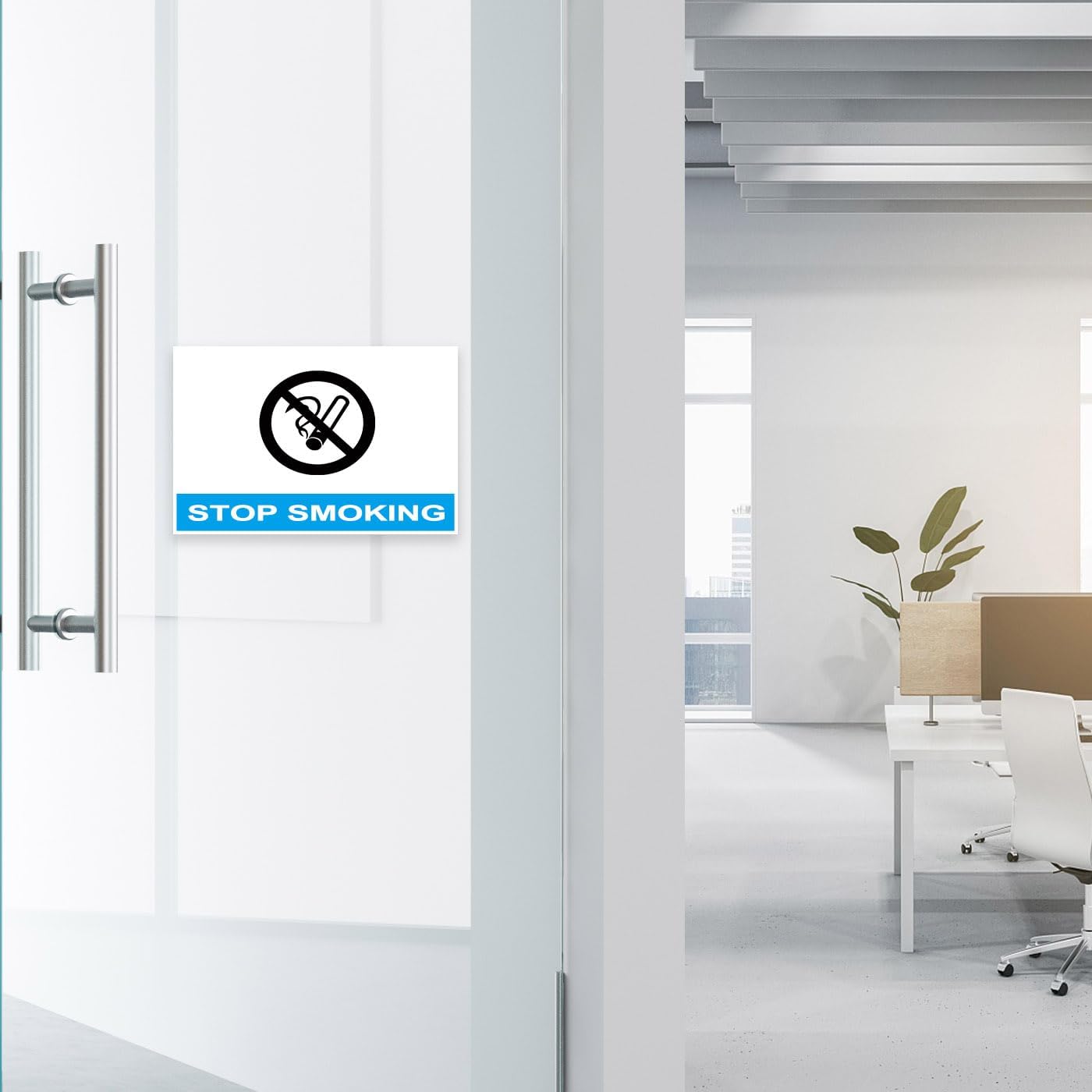 6 Pack 11x8.5 inch Acrylic Sign Holder, Horizontal Clear Plastic Frame for Paper, Wall Mount Sign Holders with Double Side Tape Adhesive for Home, Office, Store, Restaurant