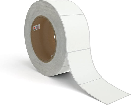 Kenco Color Coding 3 X 5 Rectangle Labels, Inventory Control Stickers 500 Labels Per Roll, Made in The USA (White)