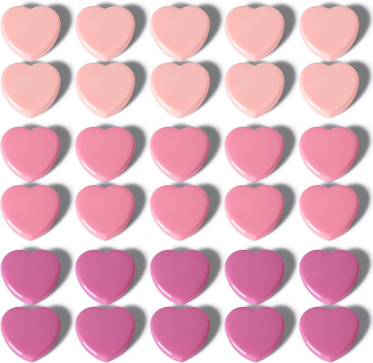 30PCS Heavy Duty Fridge Magnets - Small Cute Refrigerator Magnets for Whiteboard, Lockers & Kitchen, Cute Strong Magnets - Mini Decorative Magnet for Home, School, Office, Crafts, Locker (Pink)