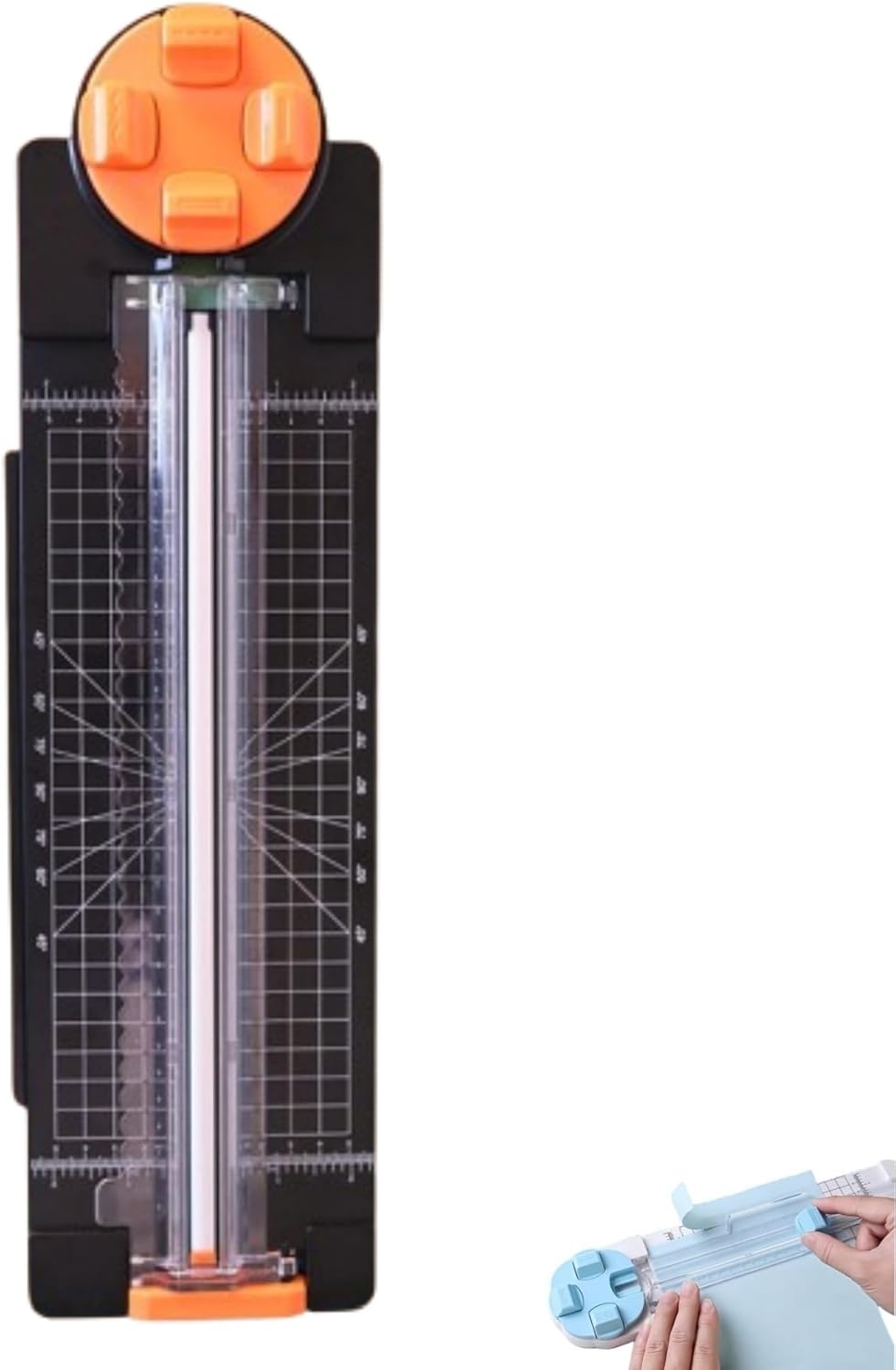 4-in-1 Multi-Function Paper Trimmer,Bidirectional Papers Cutter, Equipped with Straight,4 in 1 Paper Cutter 4 Styles Craft Paper Cutter Multi-Function Scrapbooking Tool (Black)