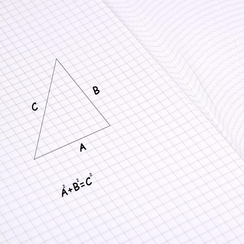 KAISA Graph Paper Filler Paper, 8"x10.5" 4x4 Graph/Quad Rule Filler Paper 3-Hole Punched 1/4inch Grid Paper Loose-Leaf Paper for 3-Ring Binders,150sheet/pack, 3pack F15001Q