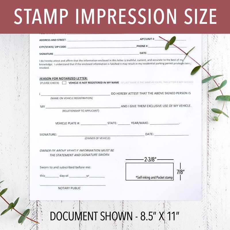 Arizona Rectangular Notary Stamp | Official State Notary Stamp | Official Seals | Meets State Specifications (Arizona, Rectangular Stamp)