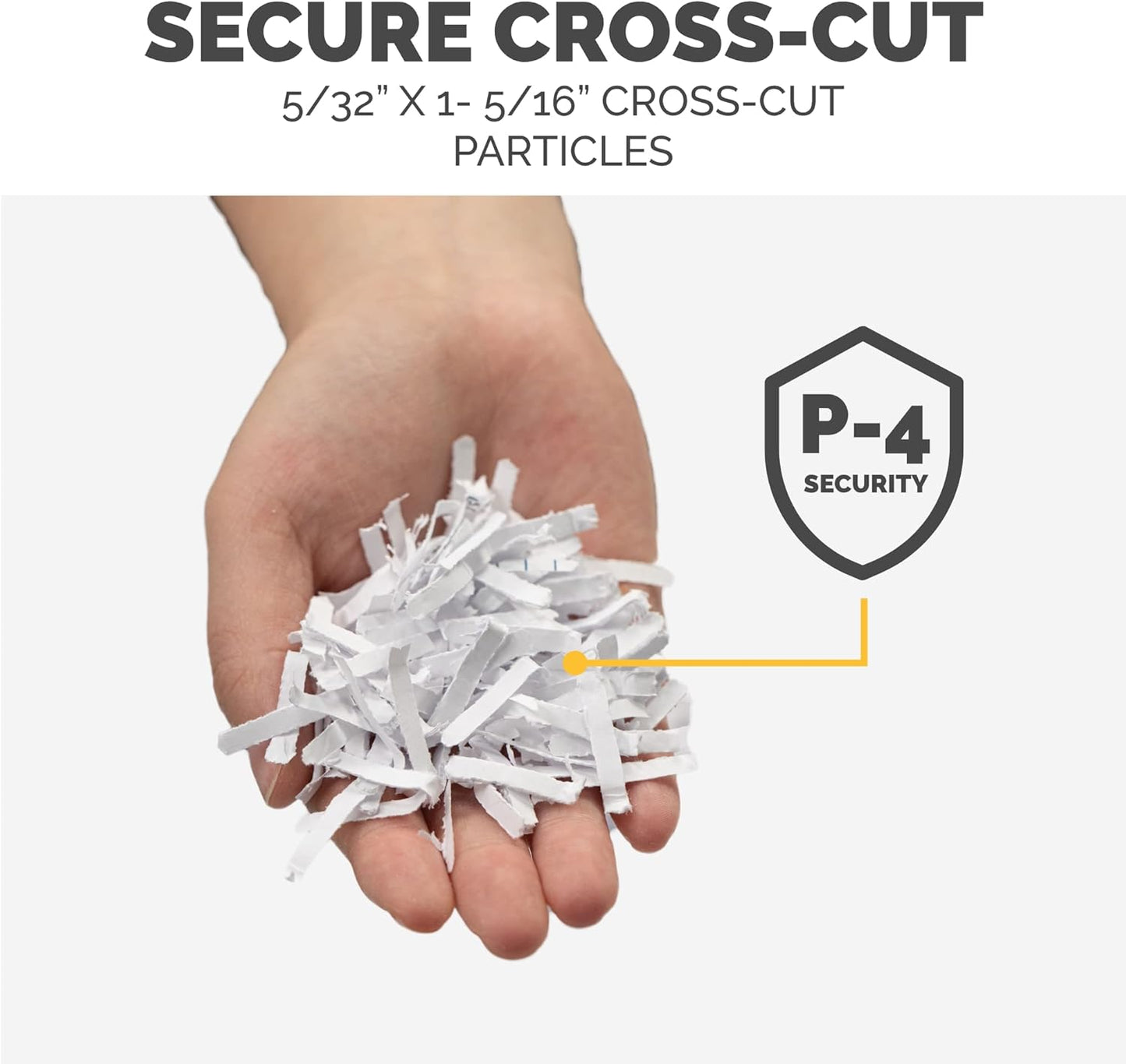 Fellowes P-40C 8 Sheet Cross-Cut Deskside Paper Shredder for Home Office