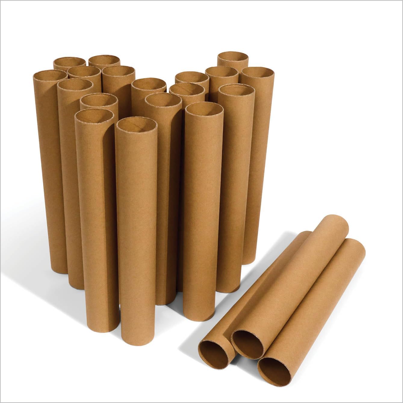 54 PC Cardboard Paper Tubes for Crafts - 10" x 1.5" Inch Kraft Thick Paper Towel Rolls for Classrooms, Projects, DIY, Arts and Crafts
