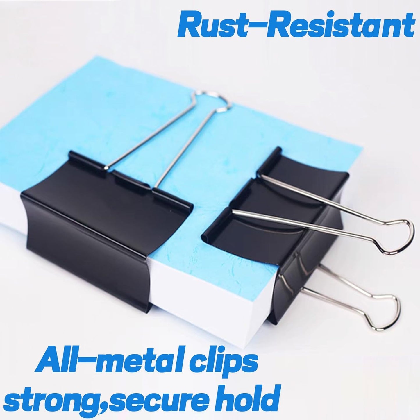 3 Inch Jumbo Binder Clips(12 Pack), Extra Large Binder Clips Heavy Duty Paper Clamps for Office and Home Supplies, Black