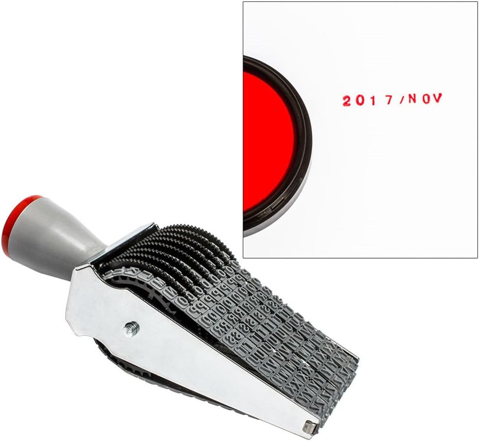 8 Digits & 26 Alphabet Rolling Stamp Personalized English Alphabet Number Symbol Scrapbooking DIY Rubber Stationery Office Table Décor