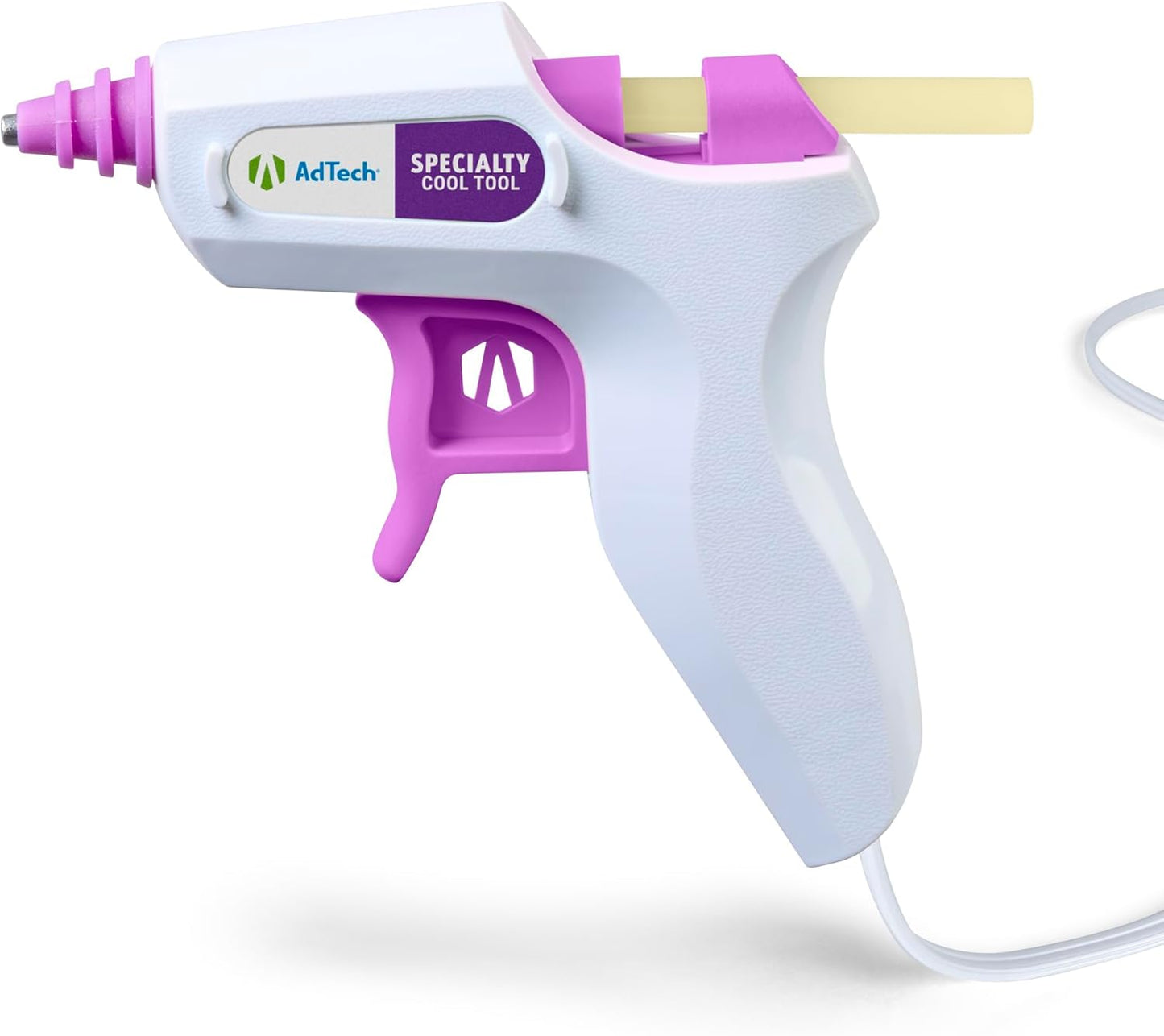 AdTech Cool Tool Kit with Low-Temp Glue Gun, White - Kid-Friendly, Safe for Crafting & Projects, Lightweight & Portable for Group Events