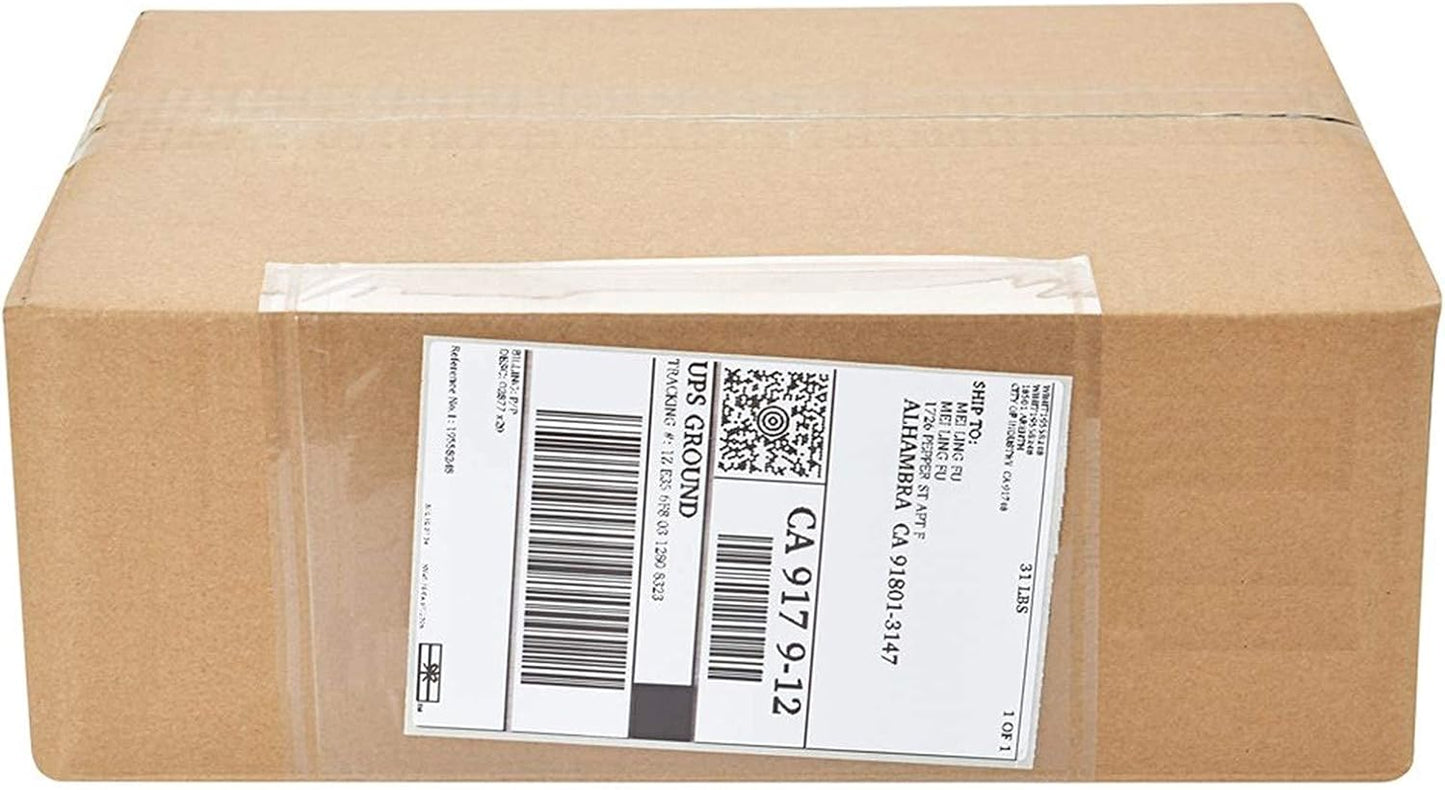 100 Pcs-7.5x5.5 Packing List Mailing Envelopes Shipping Envelopes Packing List Clear Adhesive Shipping label sleeves Shipping Supplies for Small Businesses