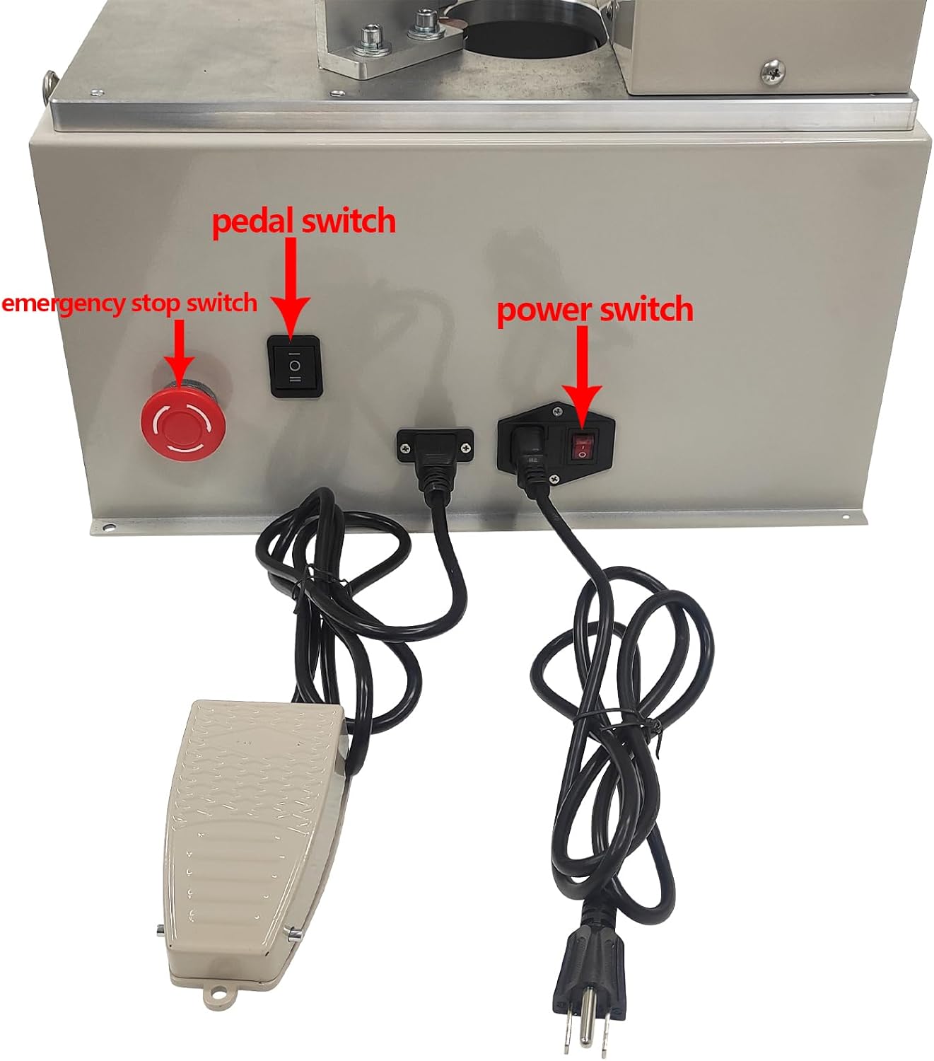 Electric Corner Round Cutting Machine with Foot Switch Electric Corner Rounding Machine with R3-R9 Seven Kinds of Cutting Blades for Name Card Film Leather 110V 120W