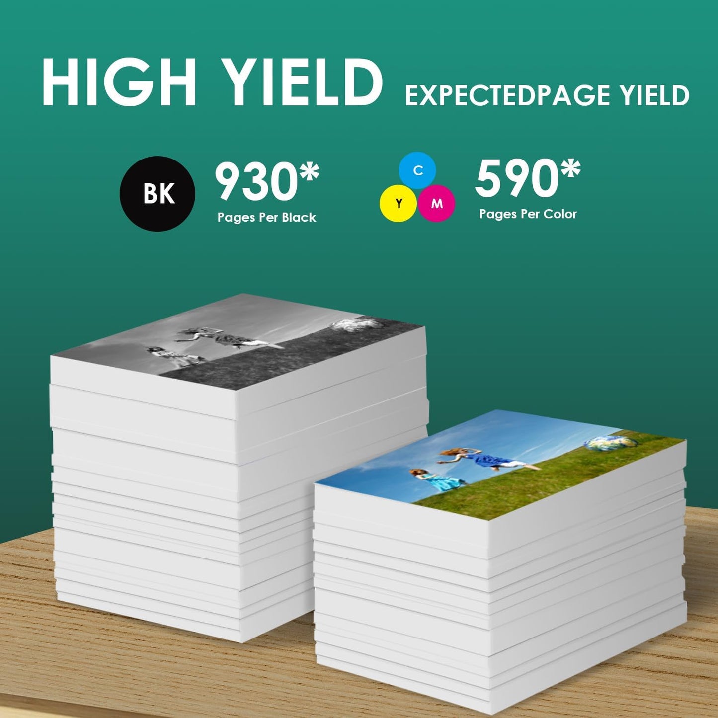 45 78 Ink Cartridge Combo Pack Compatible for HP Deskjet 1220c-ps 930C 952C 970Cxi Color Copier FAX 1220 PhotoSmart 1115 1215(1 Black, 1 Color)