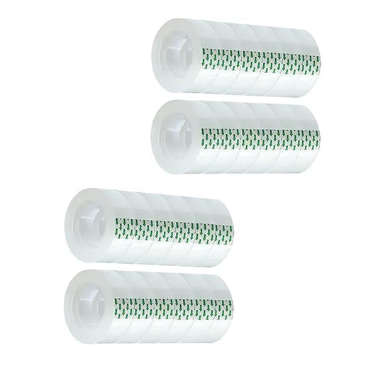 24 Rolls Clear Tape Refill - Tear by Hand, Transparent Tape Rolls for Dispenser, 3/4" x 1000 inch