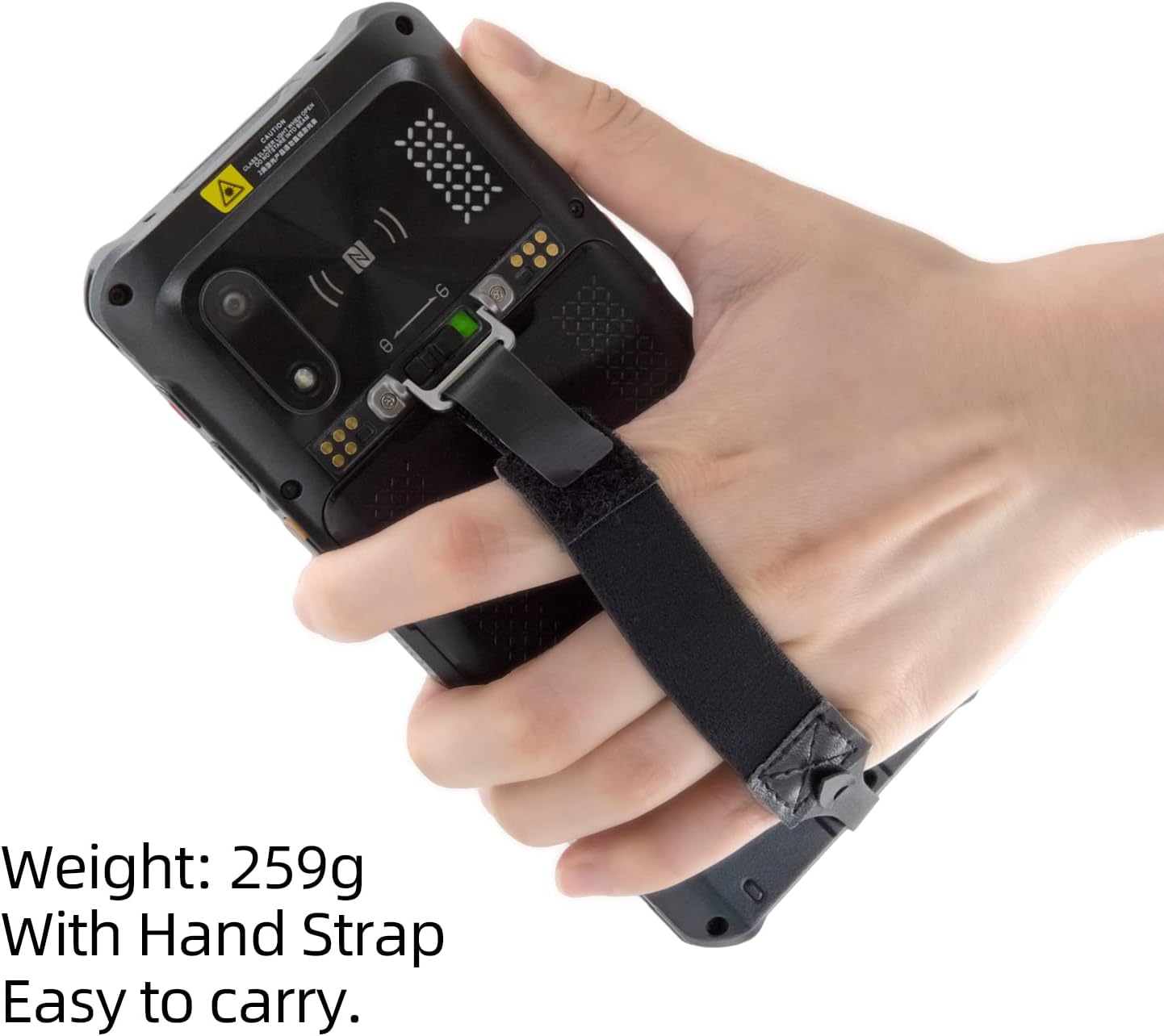 Android 11 with 6” Screen Barcode Scanner Handheld Mobile Terminal with Honeywell N6703 Laser Scanner,1D 2D Barcode Data Capture, Hot Swap, for Delivery Warehouse Retails Inventory System