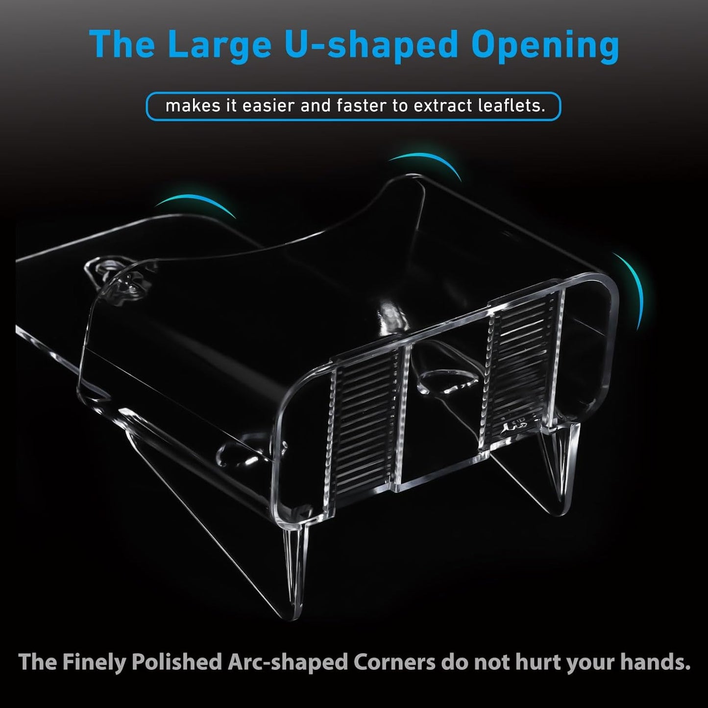 12 Pack Acrylic Brochure Holder 4x9 Inches Slant Back Design, Clear Display Stand, Plastic Table Stand Sign Holder,Pamphlet Holder Flyer Holder, Acrylic Display Stand