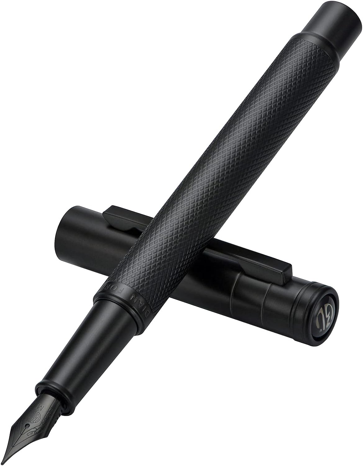 Hongdian Black Forest Fountain Pen Medium Nib Classic Design with Converter and Metal Pen Case Set