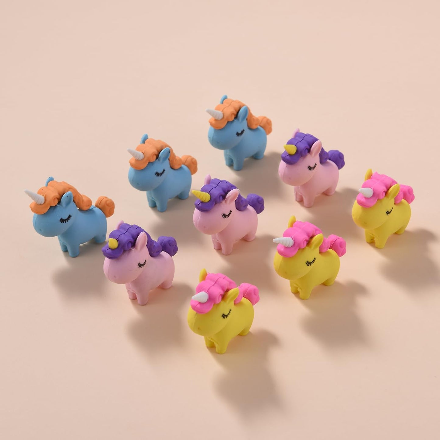 18 Pack Unicorn Erasers for Kids, 3D Animal Erasers for Boys and Girls, Fun Take Apart Erasers for School Supplies Prize Gifts Party Favors