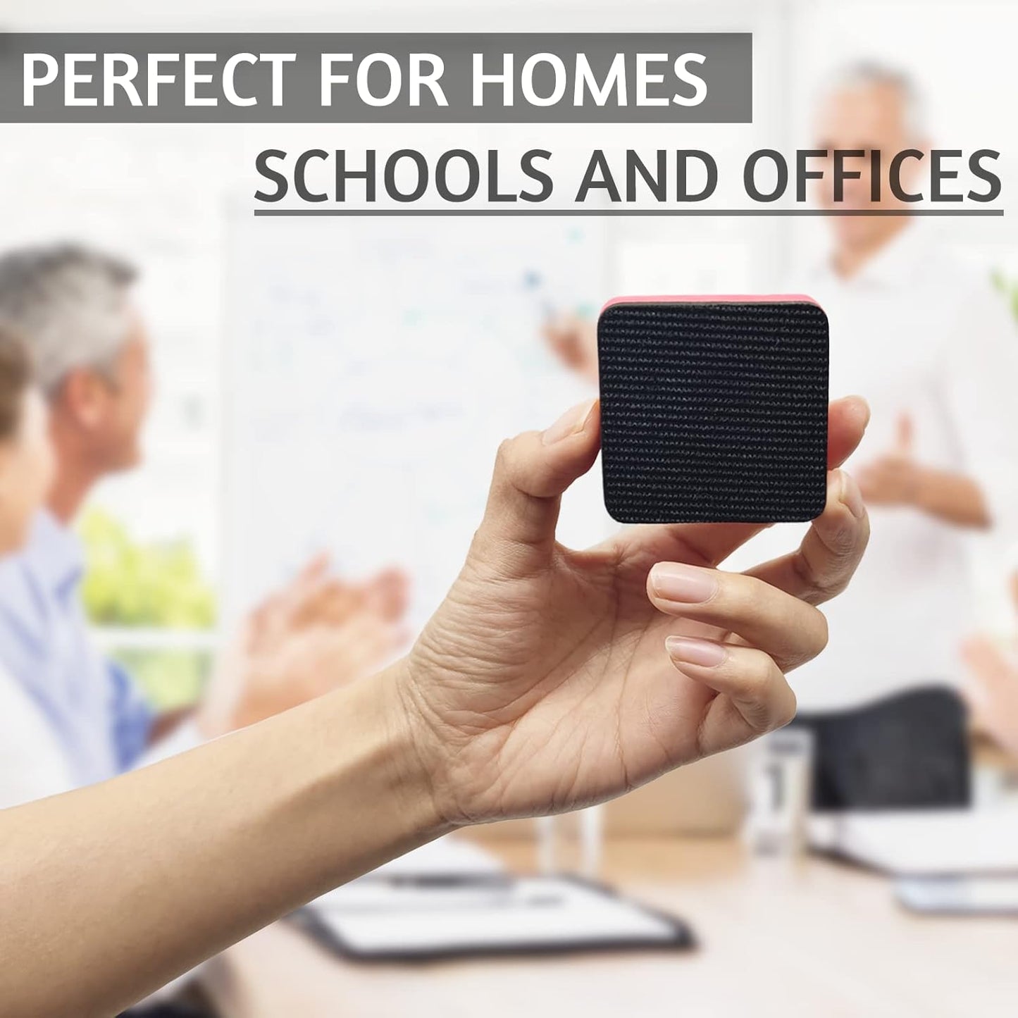 72 Pack Whiteboard Eraser for Kids and Adults, Washable and Reusable Magnetic Whiteboard Eraser for Cleaning Dry Erase Markers on Magnetic Soft Whiteboard, Glass Whiteboard and Dry Erase Board