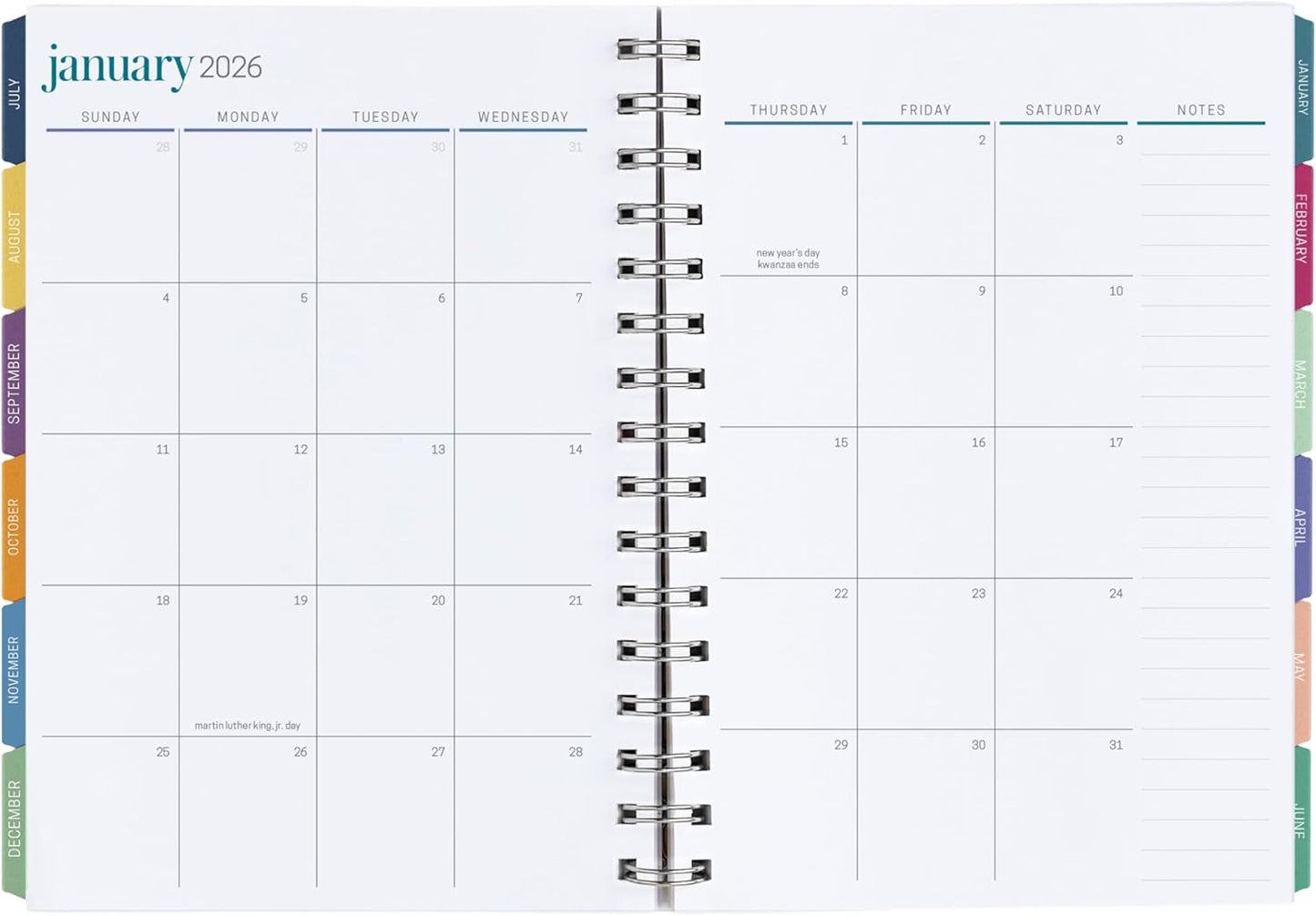 Inspired by Erin Condren 12-Month A5 Weekly Planner (Jul 2025 - Jun 2026), Compact Weekly and Monthly Planner Calendar, 70 Lb. Text Weight Paper, Leopard Era Covers, Wire-O Spiral Binding