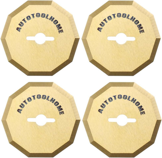 4PCS Titanium Coated Replacement Rotary Blades for Worx ZipSnip Cordless Electric Scissors Compatible with WA2300,RC2600K,RC2601, RC2602, WX080L, WX081L Box Cutter