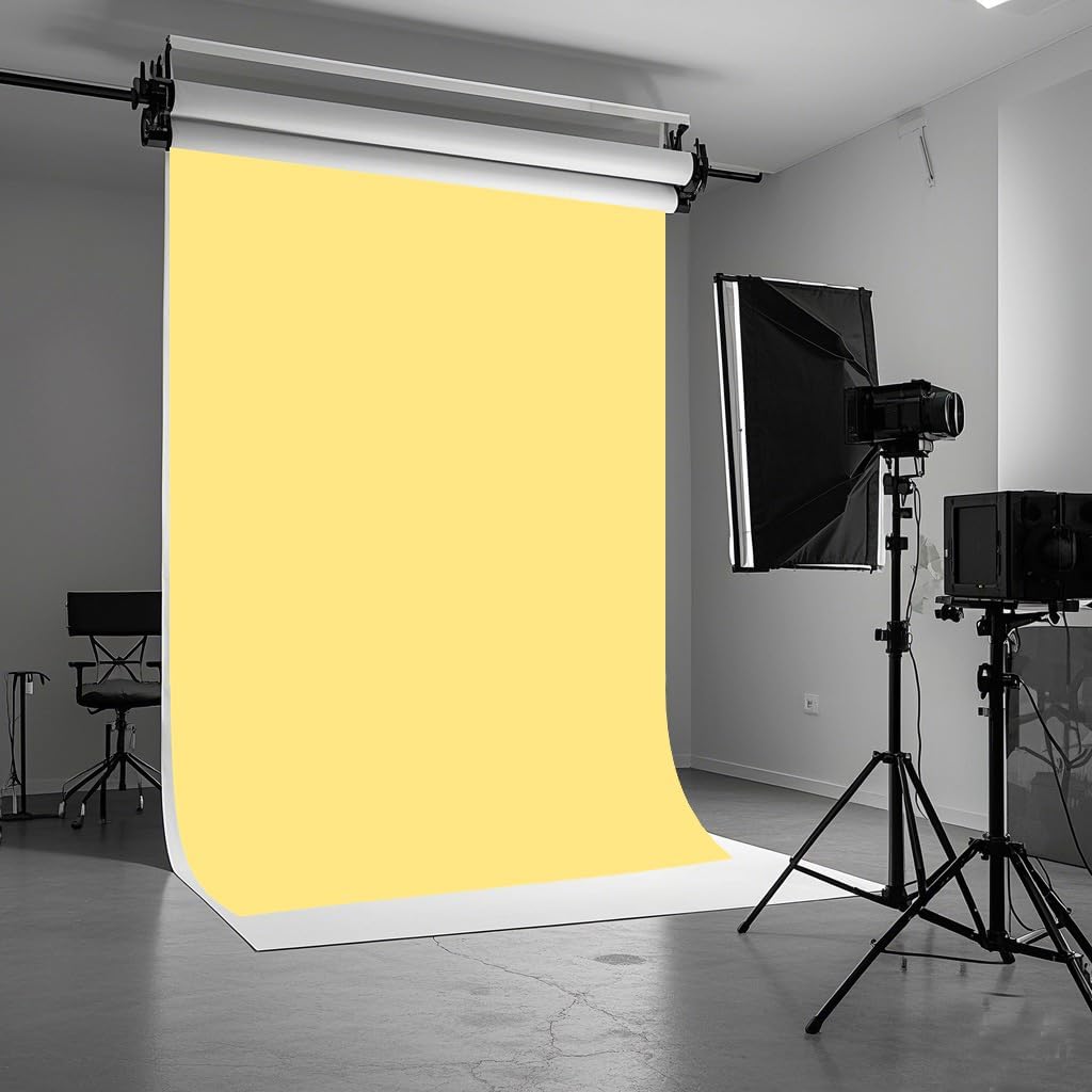 8X10ft Yellow Backdrop Background for Portrait Photography Photo Booth Backdrop for Photoshoot Background