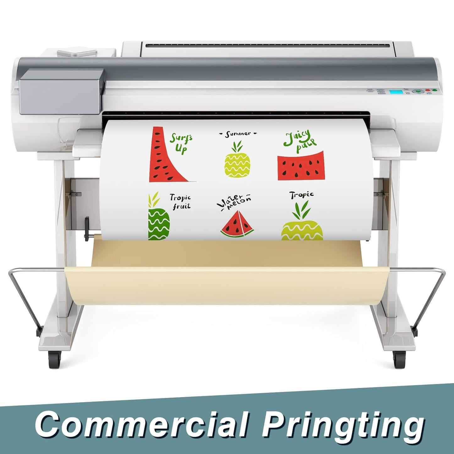 Amylove Blank White Surface Magnet Sheets 36 Inch x 5 Feet, 30 Mil Magnetic Roll Printable Flexible Vinyl Blank Magnetic Sign Sheet Safe for Vehicles DIY Craft Project