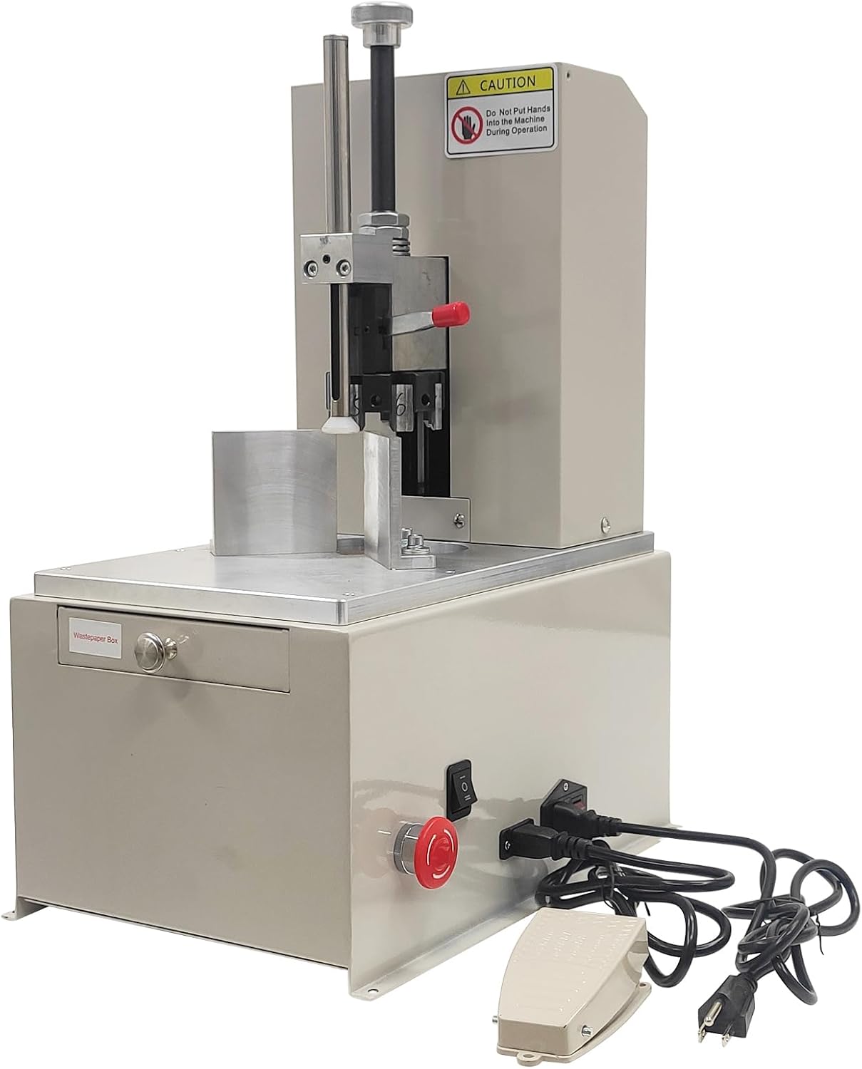 Electric Corner Round Cutting Machine with Foot Switch Electric Corner Rounding Machine with R3-R9 Seven Kinds of Cutting Blades for Name Card Film Leather 110V 120W