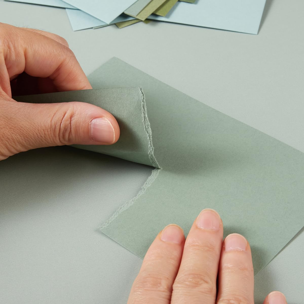 50 Sheets 4x6 Colored Cardstock Paper 5 Colors Blank Flash Cards, 250 GSM Heavy Card Stock for DIY Art Projects, Cards (Green)