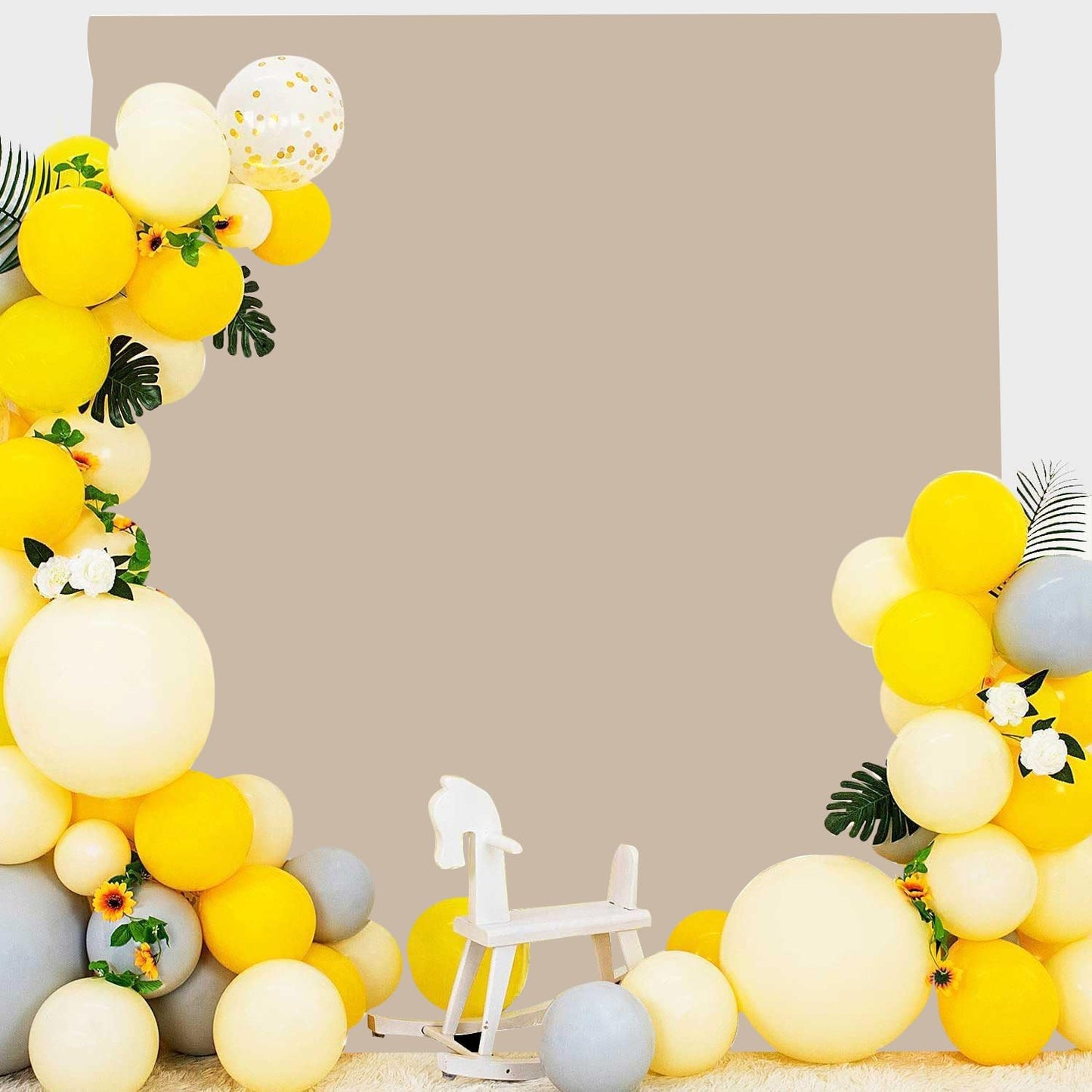 Beige Photo Backdrop for Photoshoot Beige Background for Photography Photo Backdrop Curtain for Party 10 x 10 FT