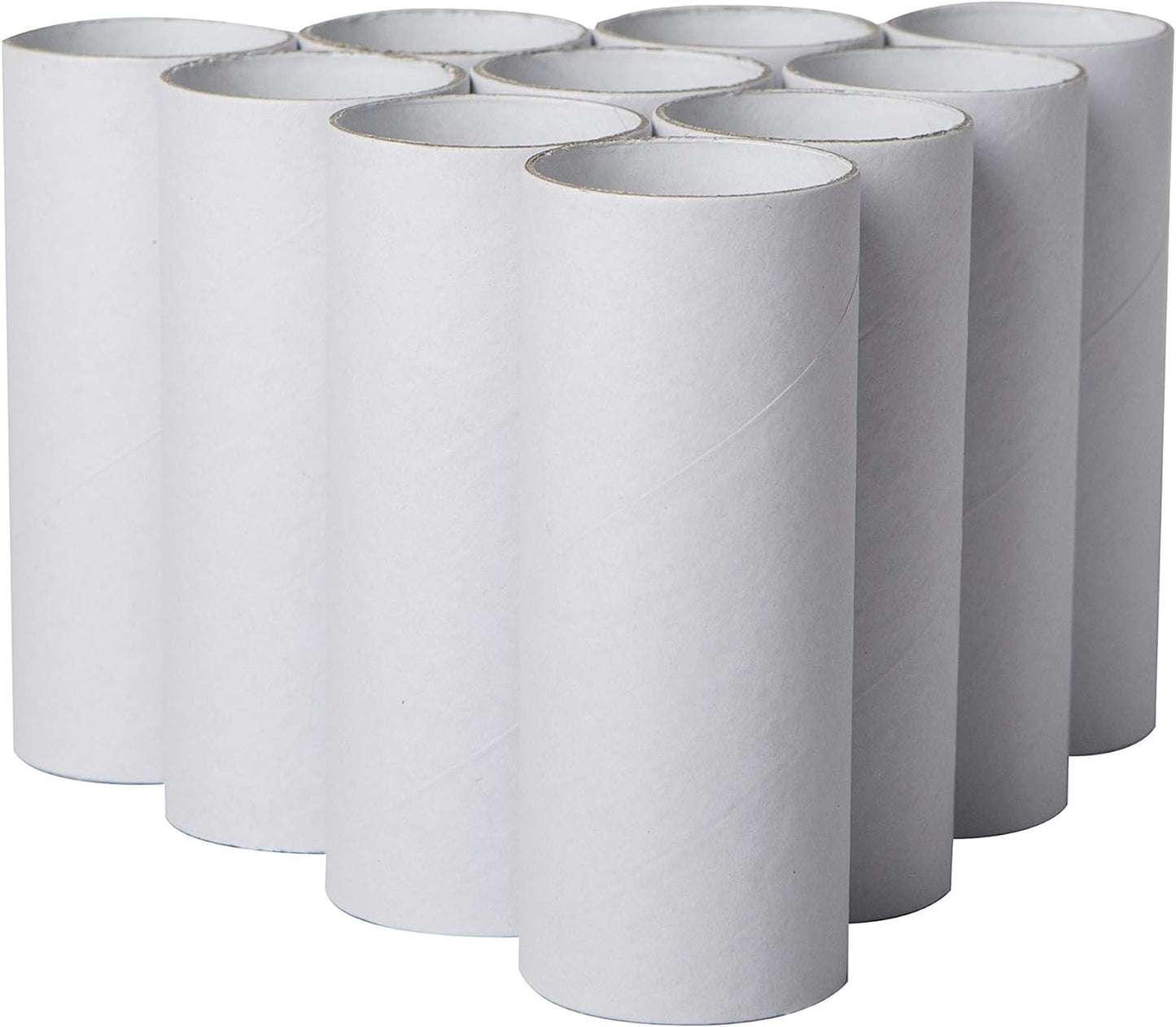 90 Pack Thick Cardboard Tubes For Crafts -Bulk Craft Rolls- Round Tubes - Cardboard Tubes For Crafts - Toilet Paper Rolls Crafts -Craft Tubes- Paper Tube For Crafts- 1.57 x 3.9 Inches -White